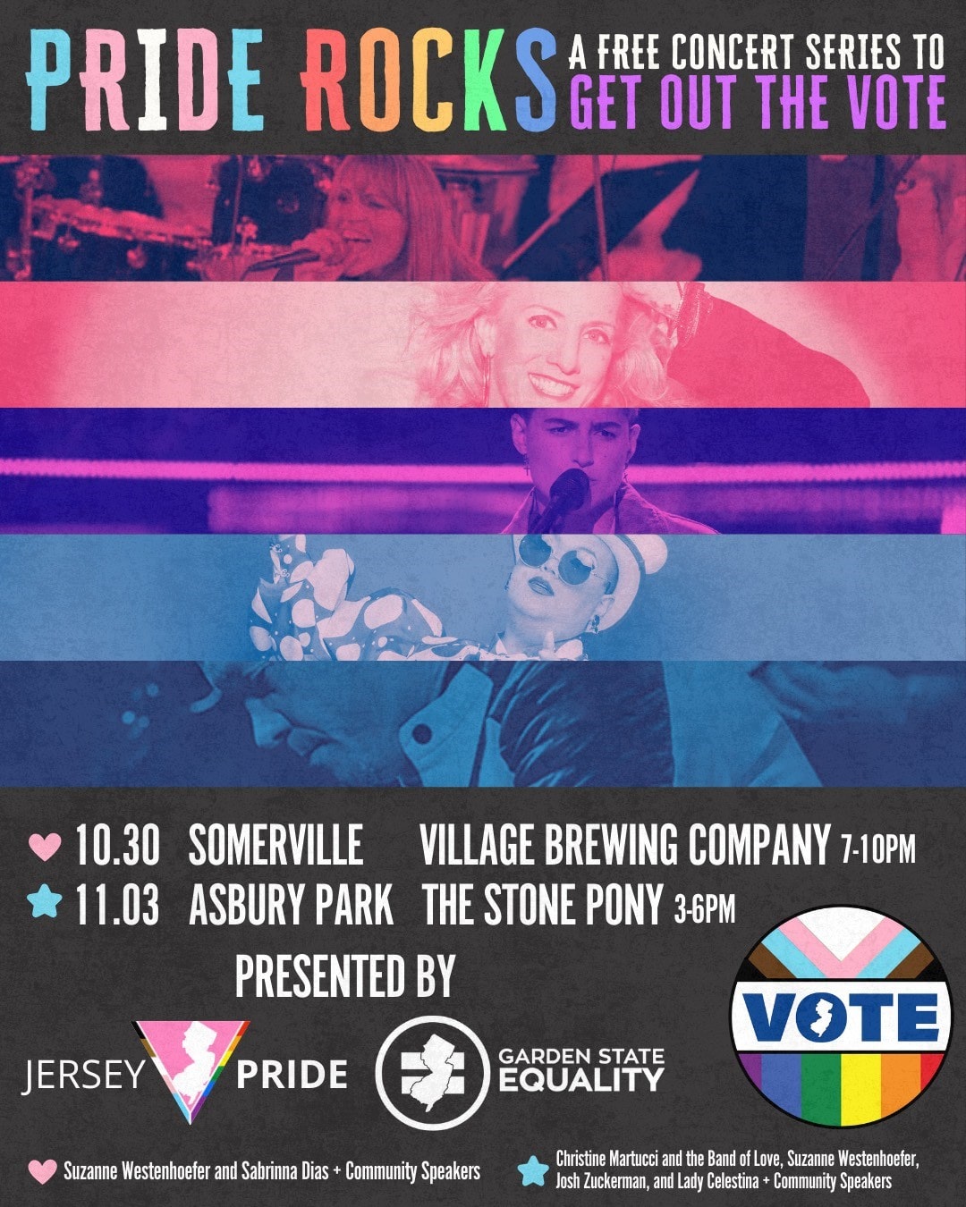 Pride Rocks Somerville: A Free Concert to Get Out the Vote